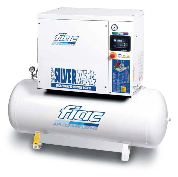 Silent piston air compressors